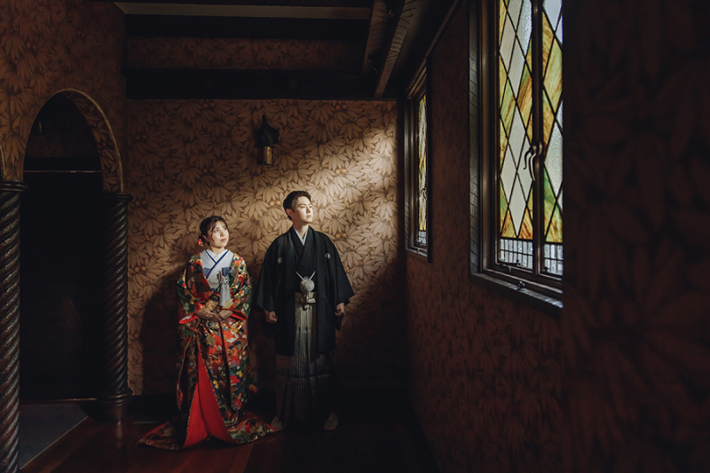 窓際で自然を活かして