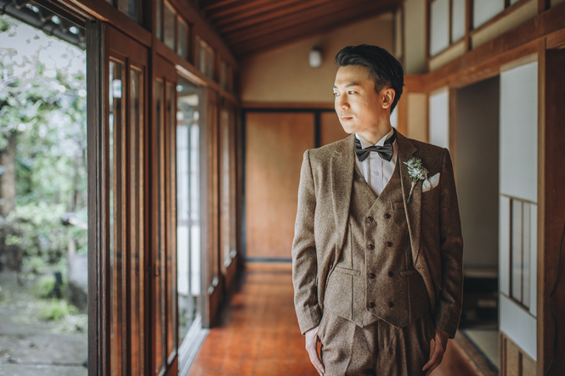 廊下でのカッコいいお写真も