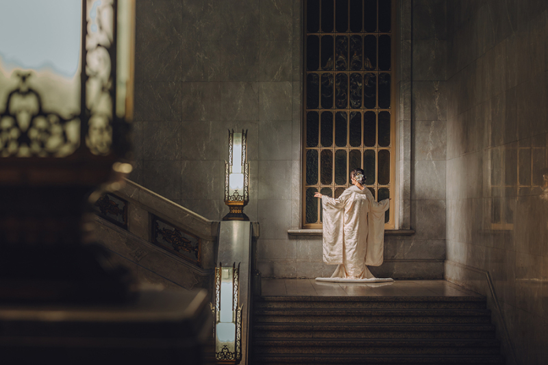 和装の後ろ姿ショット