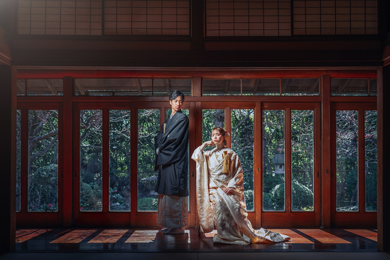 廊下でのカッコいいお写真も