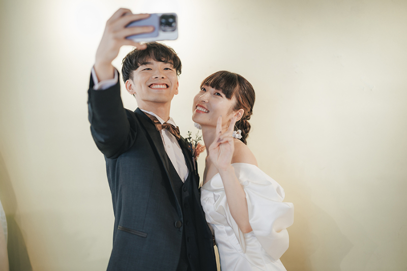 おふたりらしいお写真も