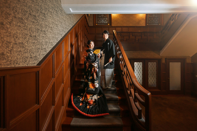 和装の後ろ姿ショット