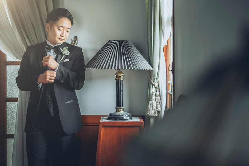 ご新郎様のソロショット