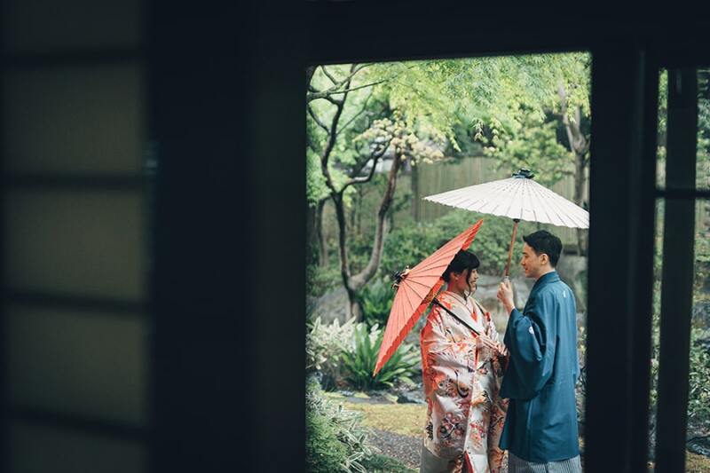 番傘を使ったお写真