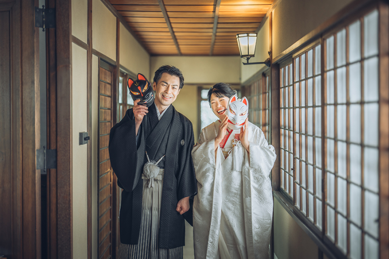 廊下でのカッコいいお写真も