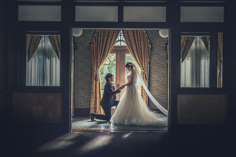 窓際で自然を活かして