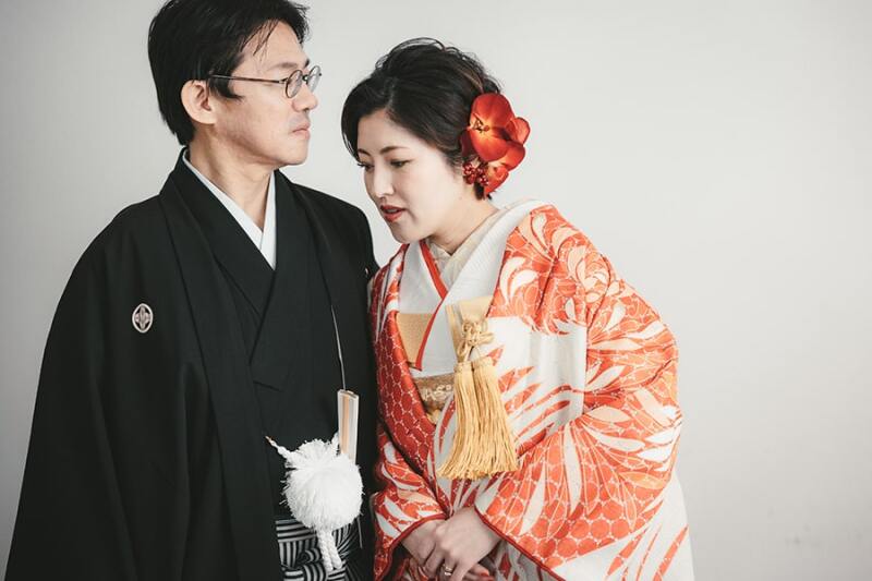 寄り添ったポージングも素敵