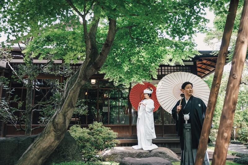 番傘を使ってワンポイント!