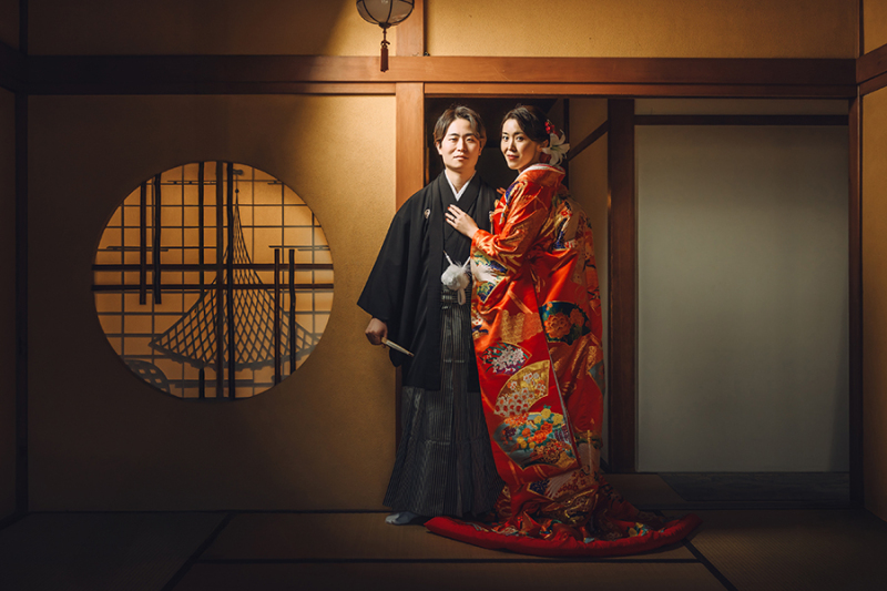 和装の後ろ姿ショット