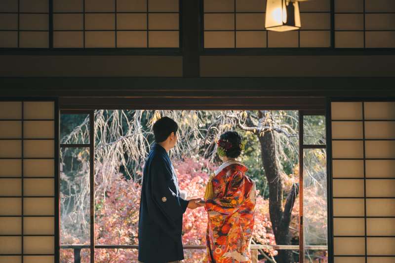 2階から見える季節の様子も美しく