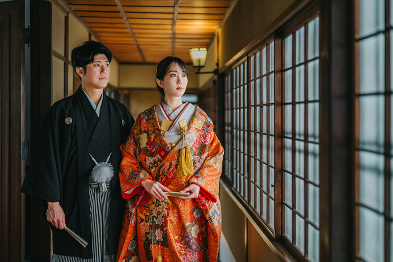 廊下でのカッコいいお写真も