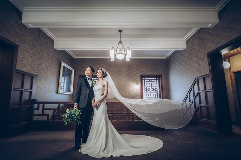 ベールがふんわりショット