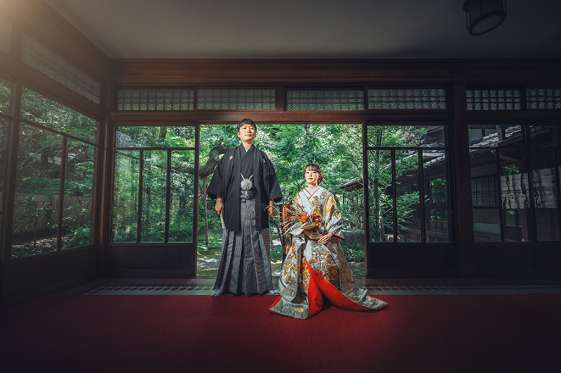 窓際で自然を活かして