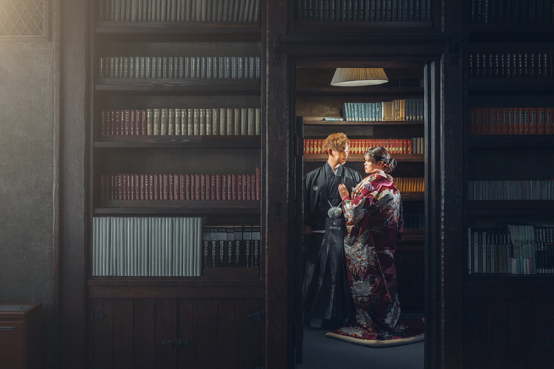 和装の後ろ姿ショット