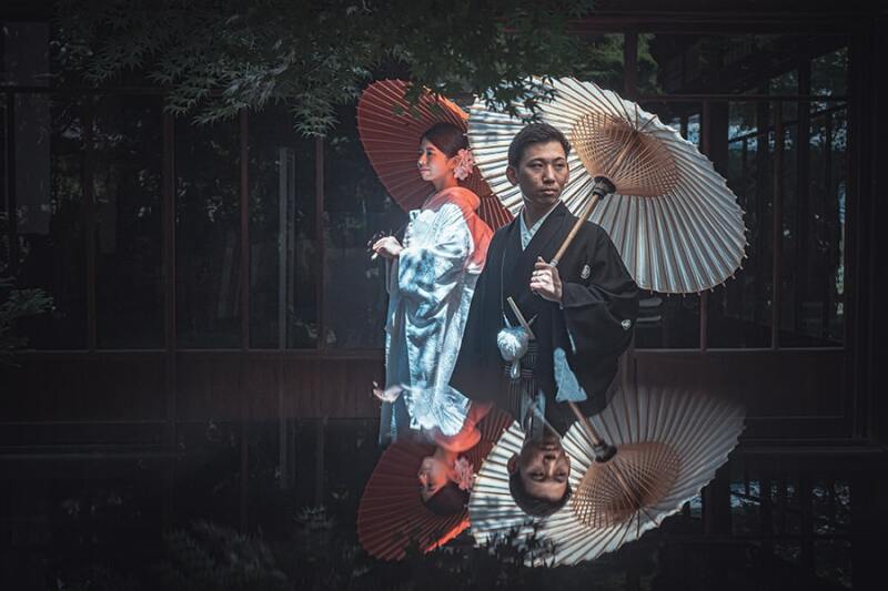 リフレクション風に撮影