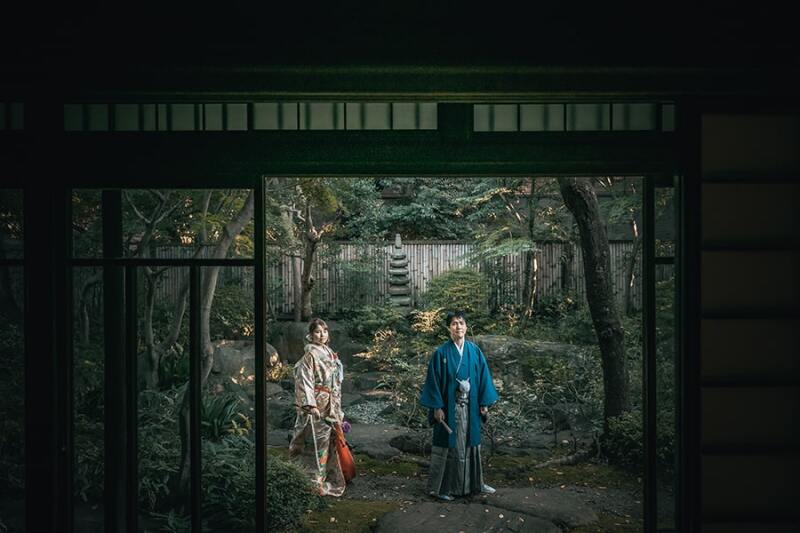 お庭にいる様子を