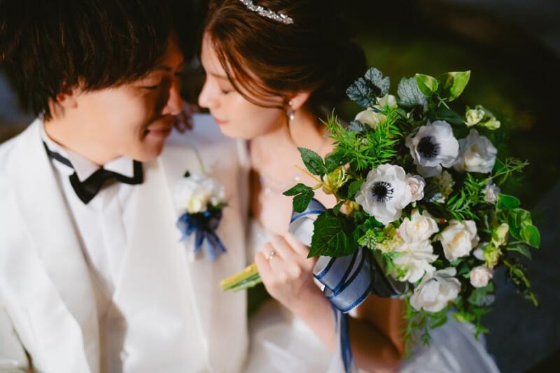 18:50 ブーケを使った1枚