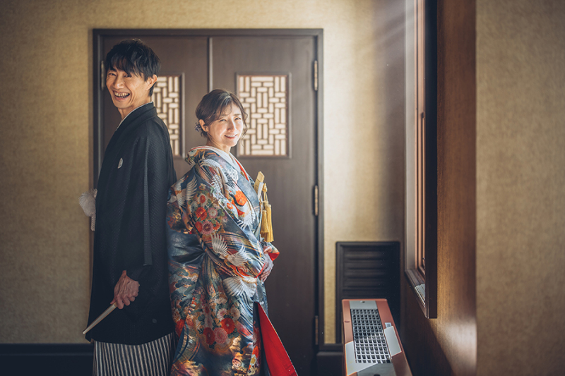 窓際で自然を活かして