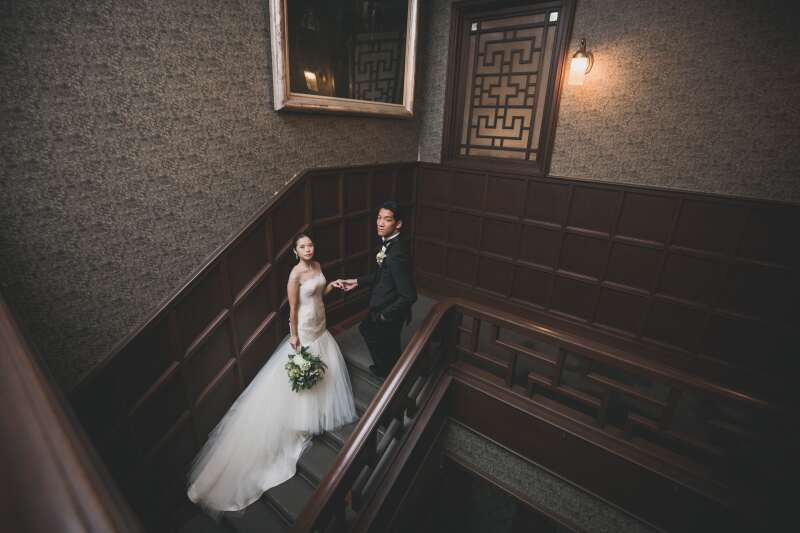 11:25 階段を使ってドレスの魅力をUP