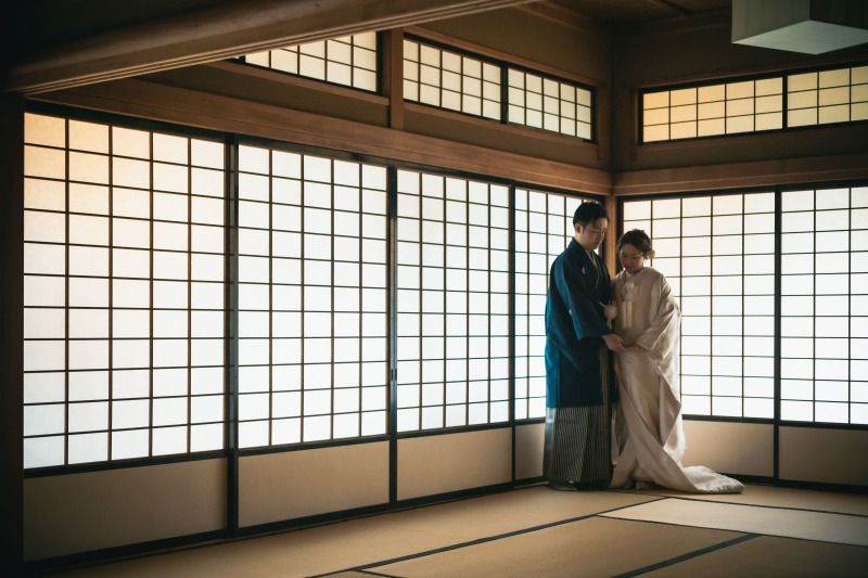 寄り添うおふたりも