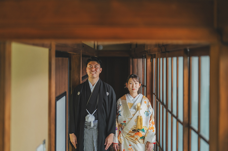 廊下でのカッコいいお写真も
