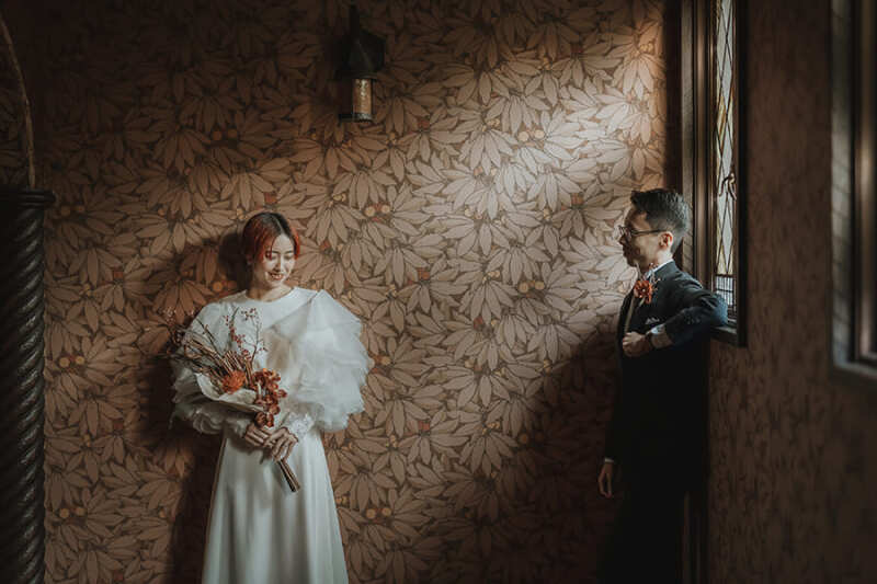 窓際で自然を活かして