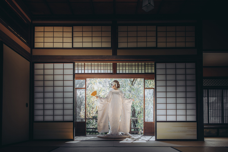 和装の後ろ姿ショット