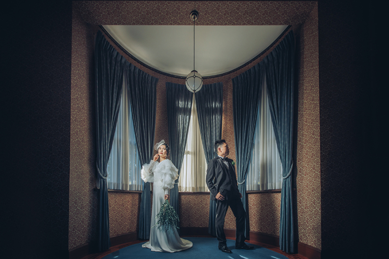 窓際で自然を活かして