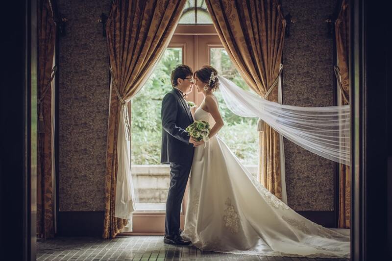 ベールがふんわり