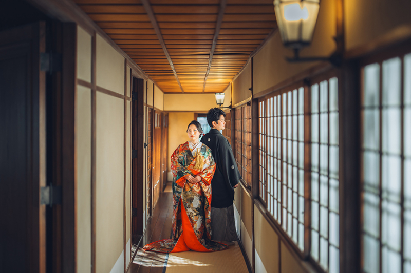 廊下でのカッコいいお写真も