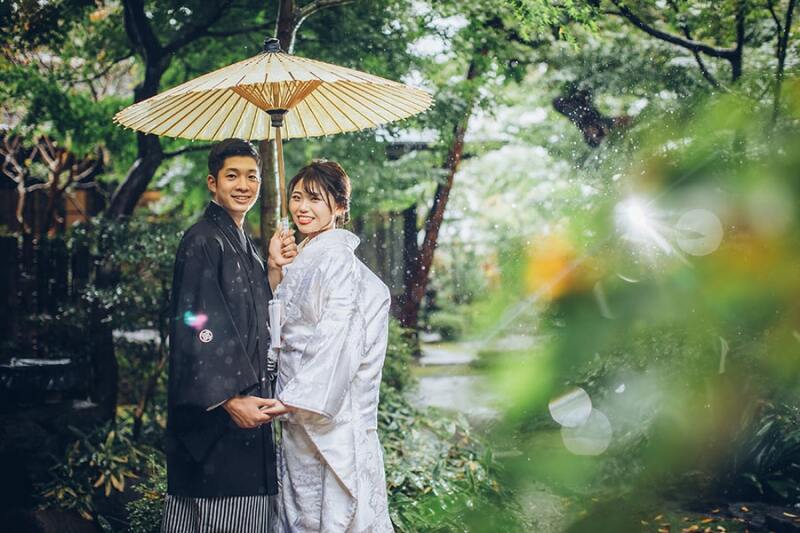 雨の中でも素敵に撮影できます!