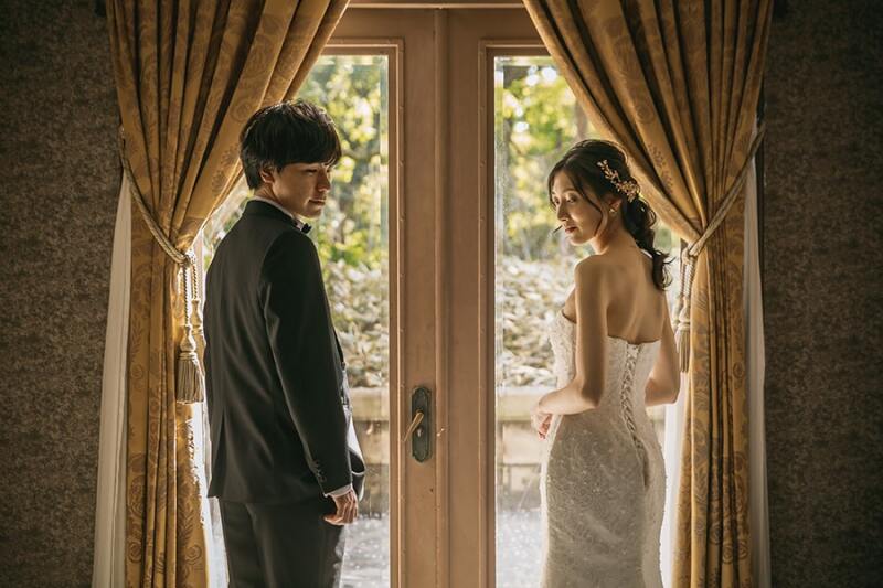 振り返りショット