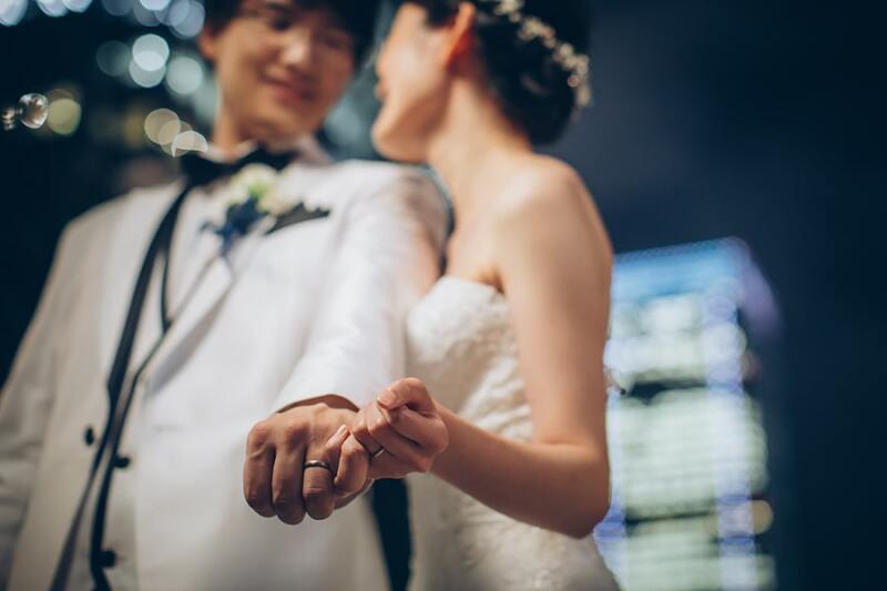 指輪のお写真もオシャレに