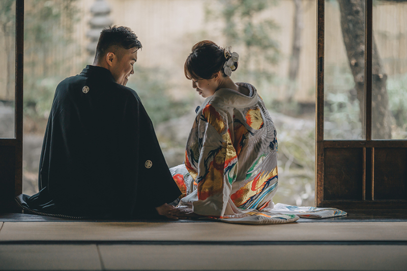 窓際で自然を活かして