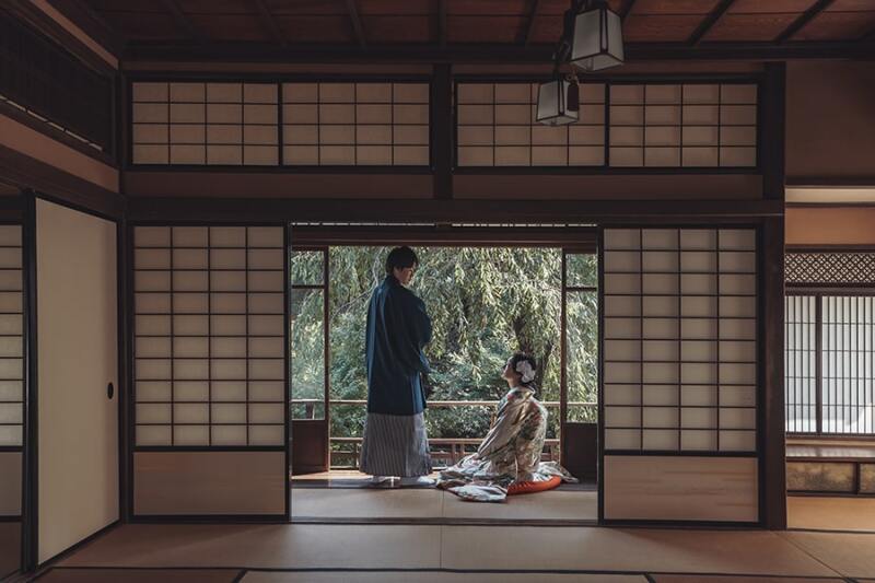 2階のお部屋で撮影