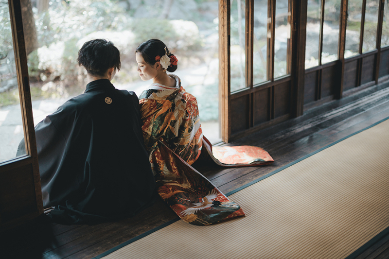 窓際で自然を活かして