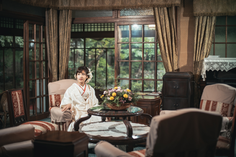 クラシカルな雰囲気のご新婦様ソロショット°˖✧