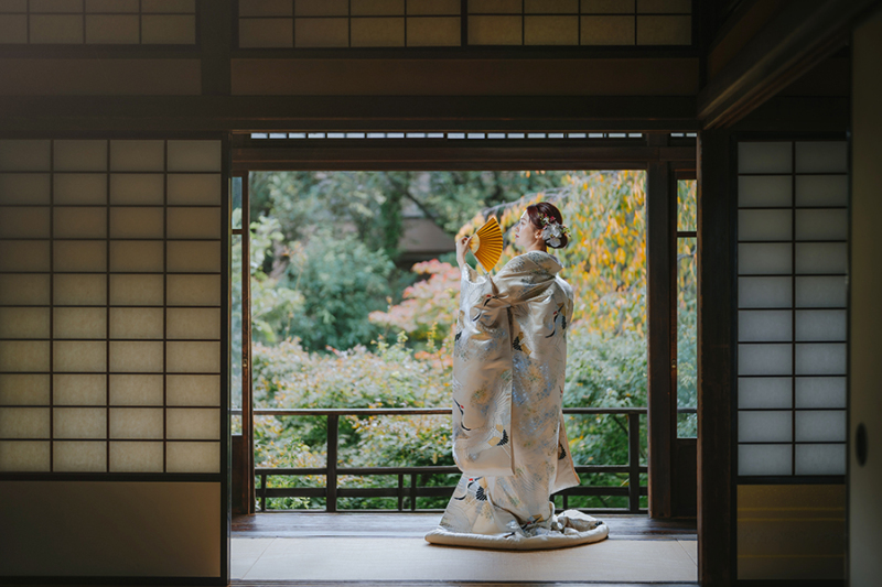 和装の後ろ姿ショット