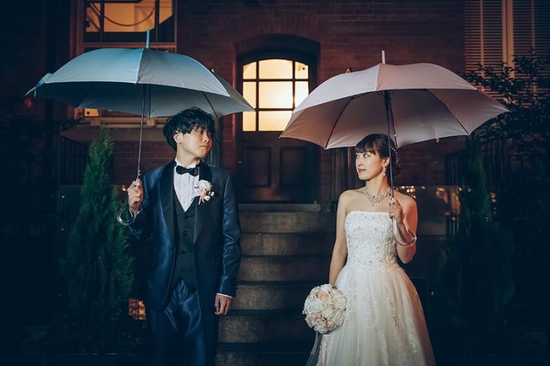 傘を使ったご要望ショット