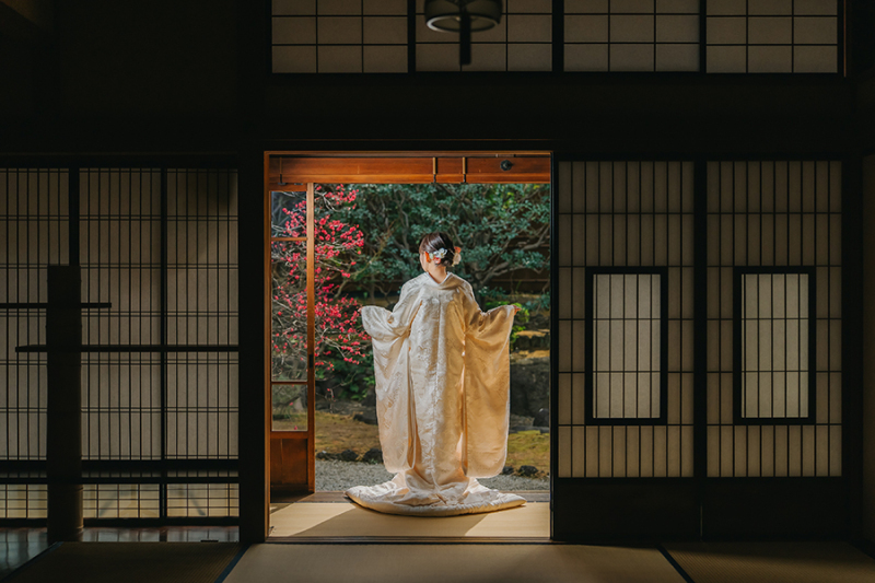 和装の後ろ姿ショット