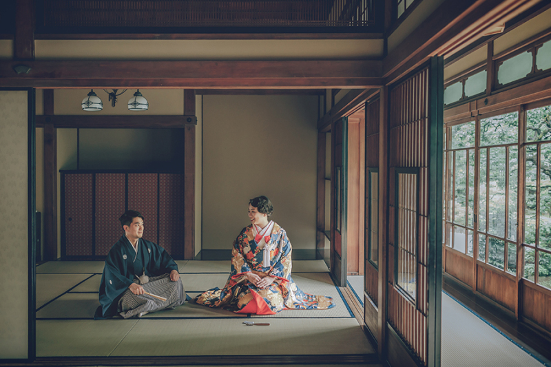 窓際で自然を活かして