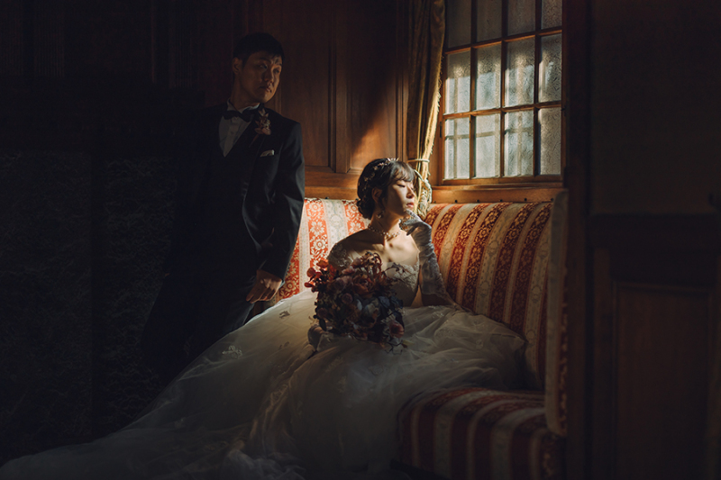 窓際で自然を活かして