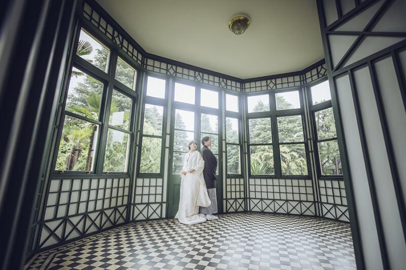 洋室でお着物も素敵