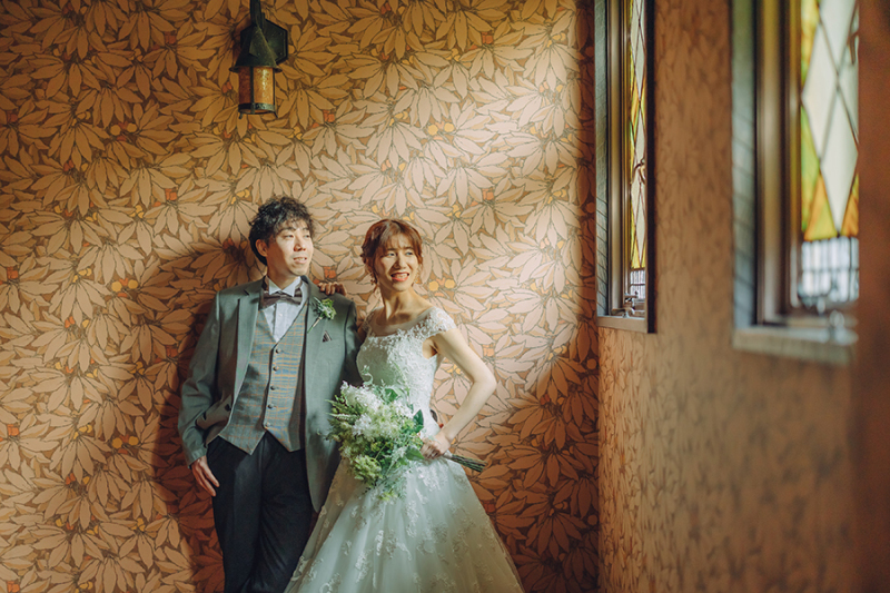 窓際で自然を活かして