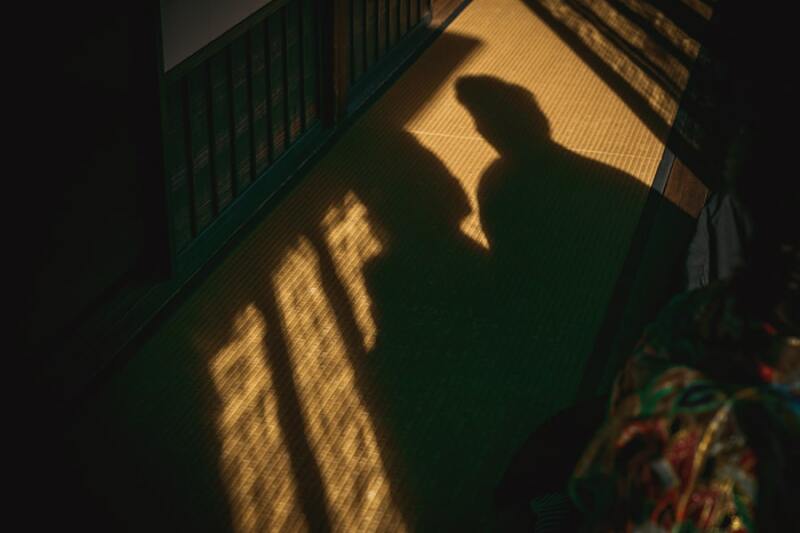 影も利用して撮影!