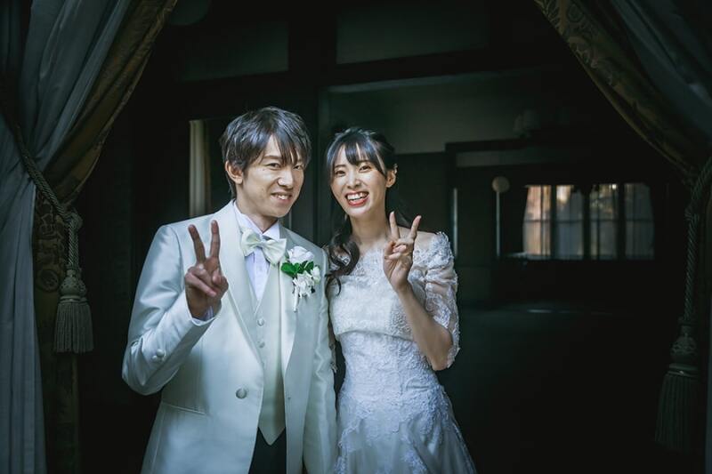 ラストカットはおふたりらしく