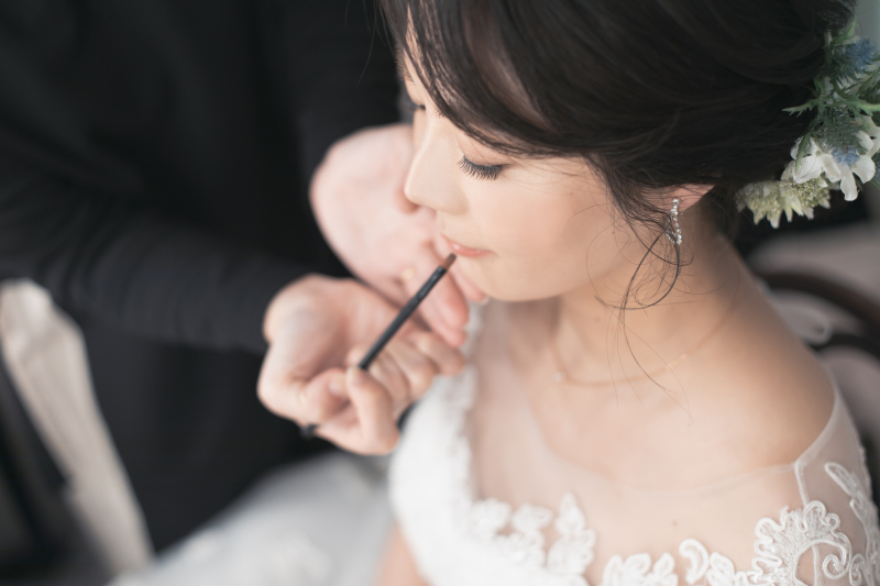 12:30 前撮りでもお仕度シーンはかかせません