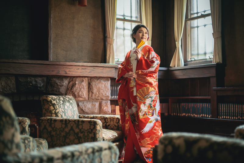 10:23 刺繍鶴に七宝は大人の雰囲気に