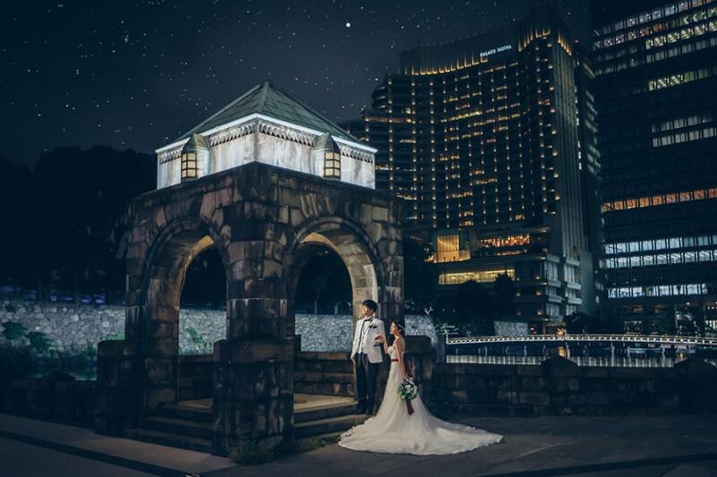 すっかり日も沈んで夜の撮影に