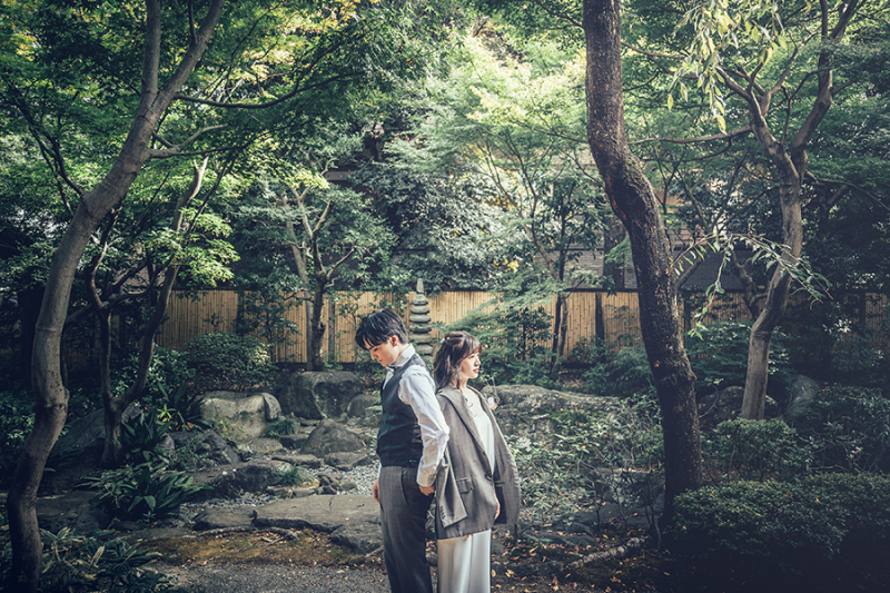 お庭の自然もたっぷり